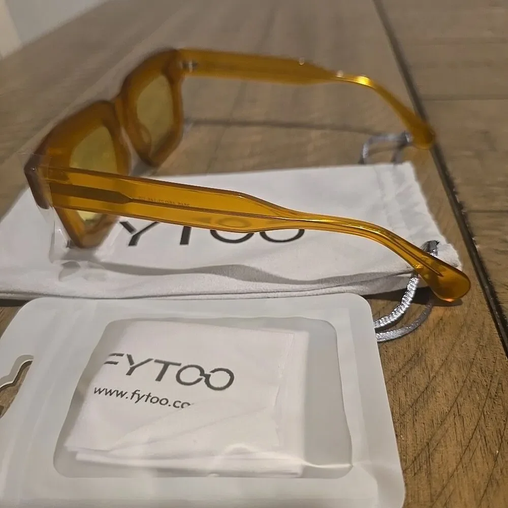 Patsy Chunky Recrangular Eyeglasses Orange Acetate Premium Resin **FRAMES ONLY